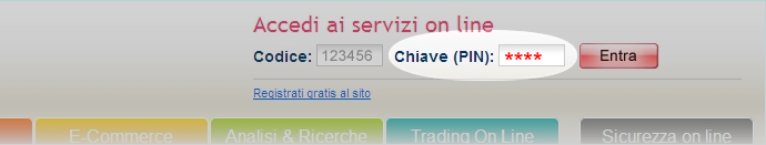 Inserisci il tuo Codice Cliente che hai trovato sulla busta